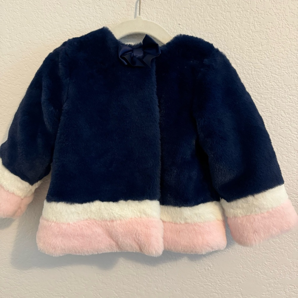 A Set of Little Me Faux Fur Baby Toddler Pea Coat and Leggings. Size 18M. - Picture 15 of 15